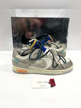 Off White x Nike Dunk Low ‘Lot 16 of 50’ (DJ0950 111) Shoes Size: 9 M